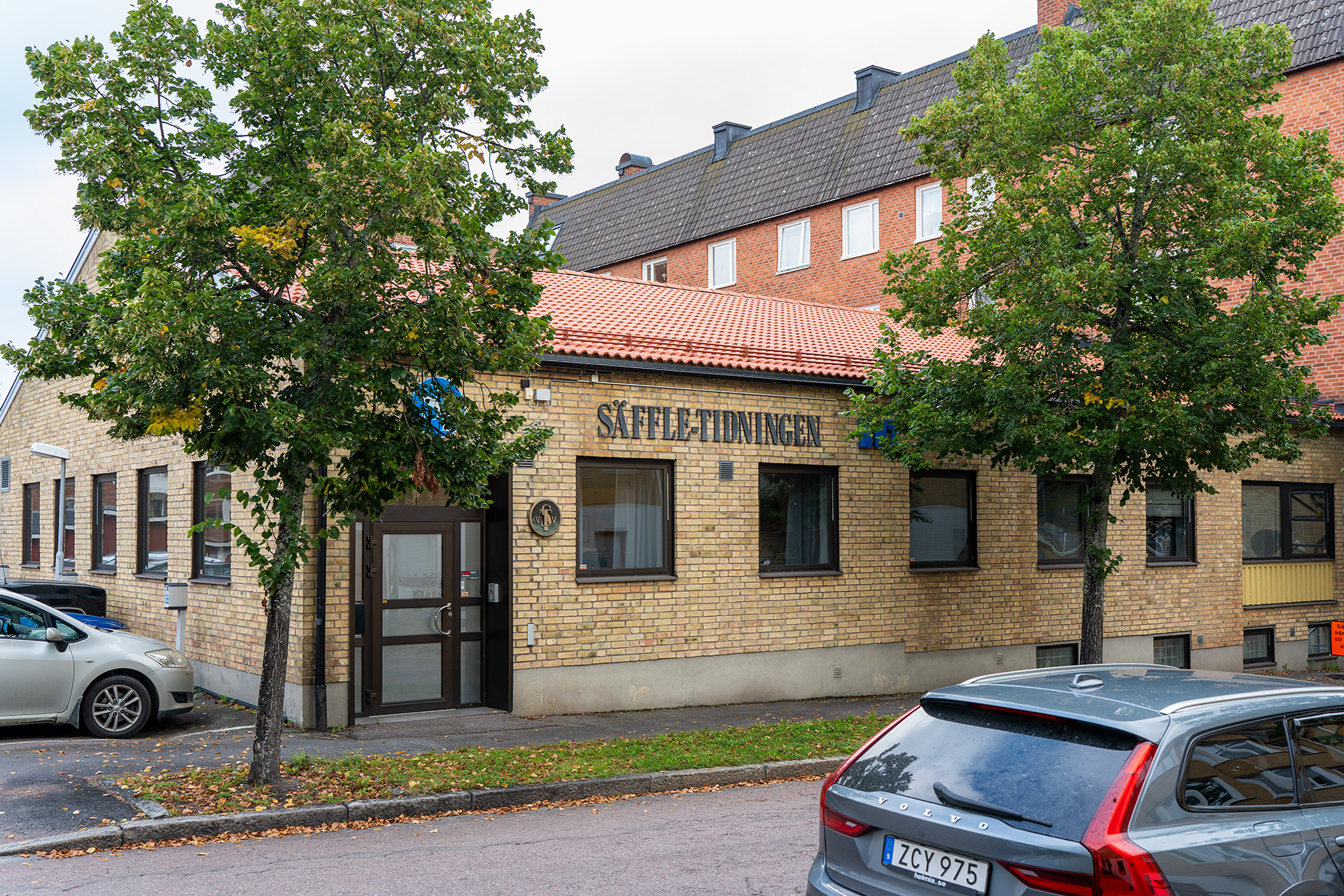 Ingången till fastigheten Hamnen 12 i Säffle